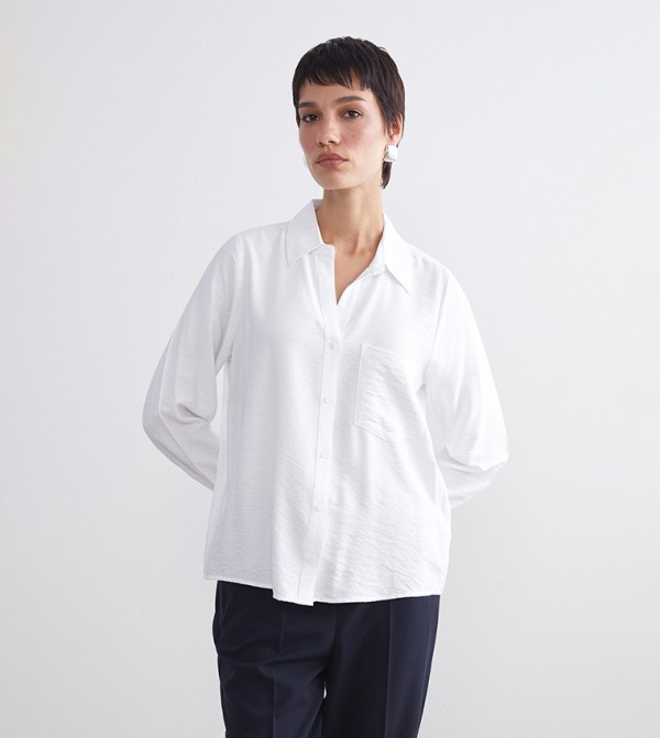 Textured Long Sleeves Shirt
