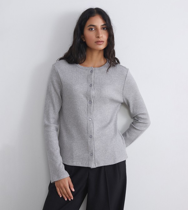 Knitted Long Sleeves Cardigan