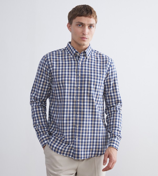 Plaid Long Sleeves Shirt