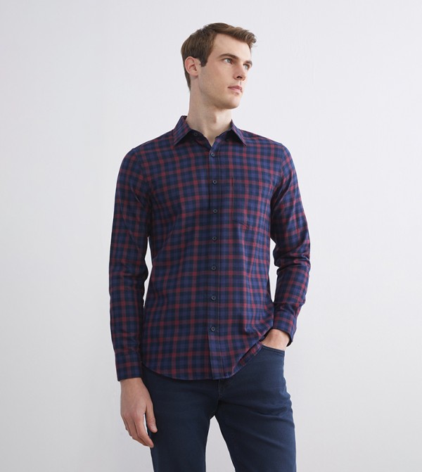 Plaid Long Sleeves Casual Shirt