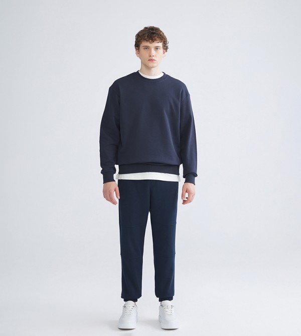 Solid Drawstring Waist Joggers