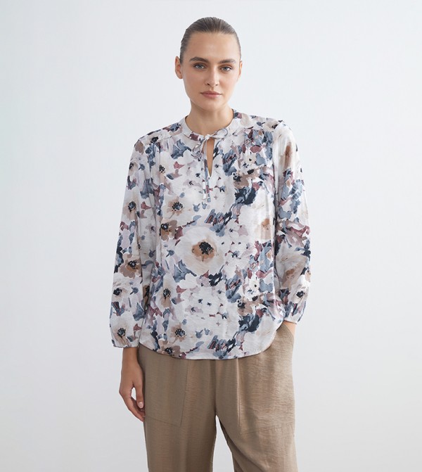 Printed Long Sleeves Top