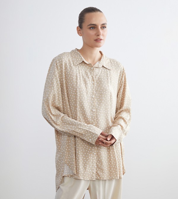 Polka Dots Long Sleeves Shirt