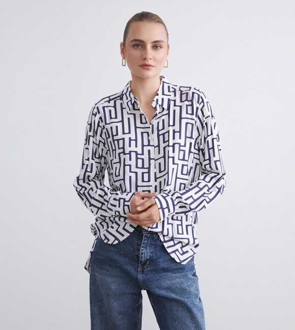 Patterned Long Sleeves Shirt