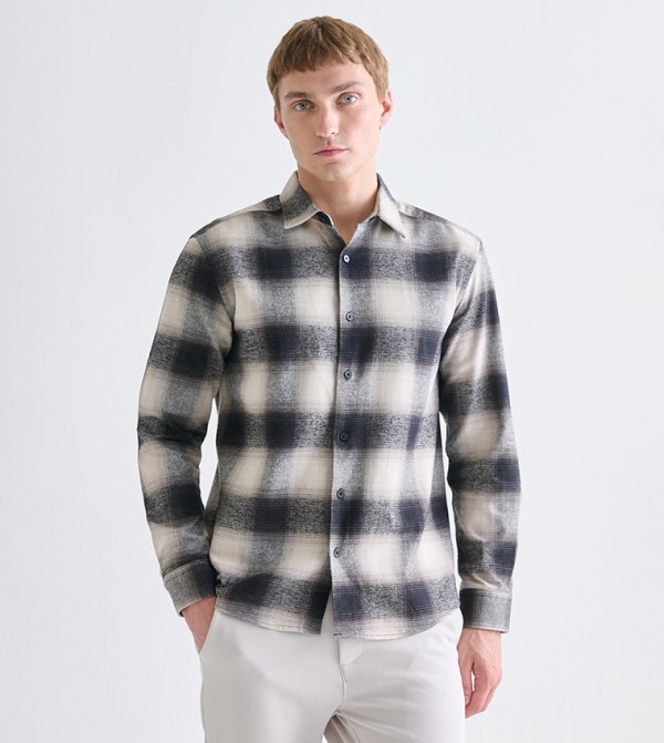 Plaid Long Sleeves Casual Shirt