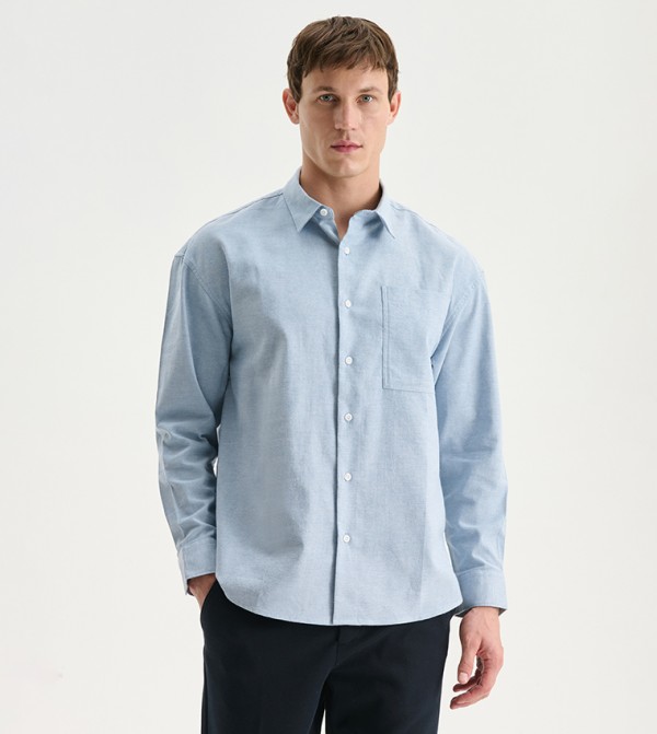 Pocket Detail Long Sleeves Shirt