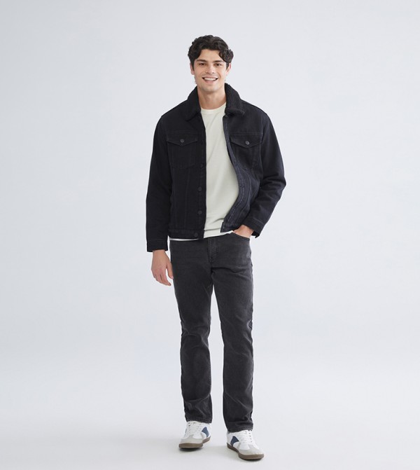 Faded Mid-Rise Slim Fit Jeans