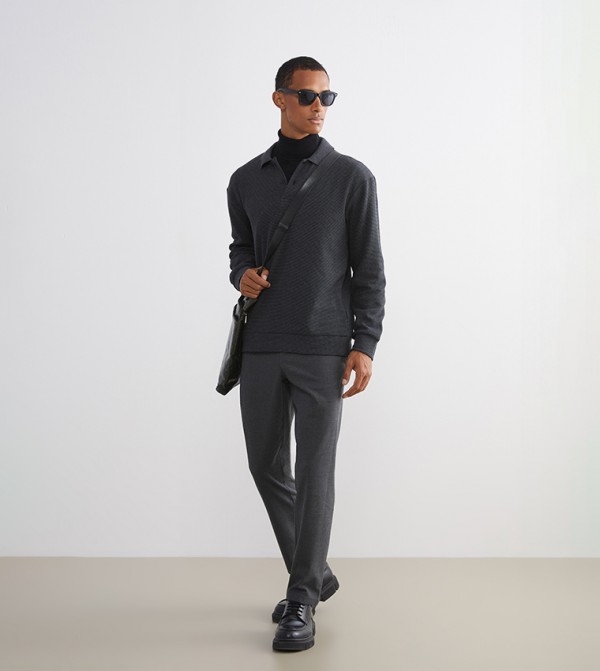 Drawstring Waist Slim Fit Pants