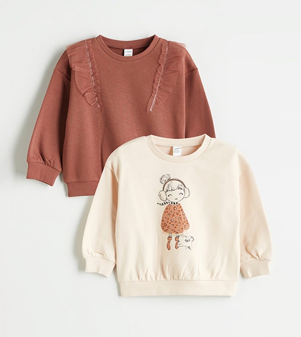 Pack of 2 Long Sleeves Sweatshirts