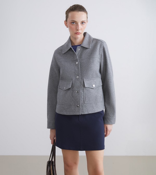 Washed Long Sleeves Cachet Jacket