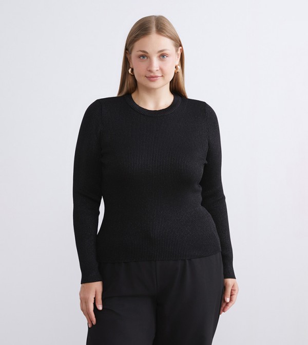 Knitted Crew Neck Sweater