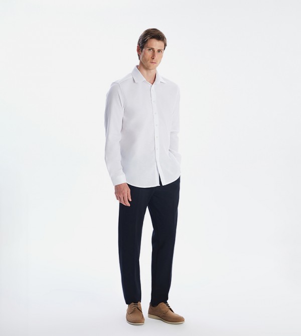 Textured Long Sleeves Shirt