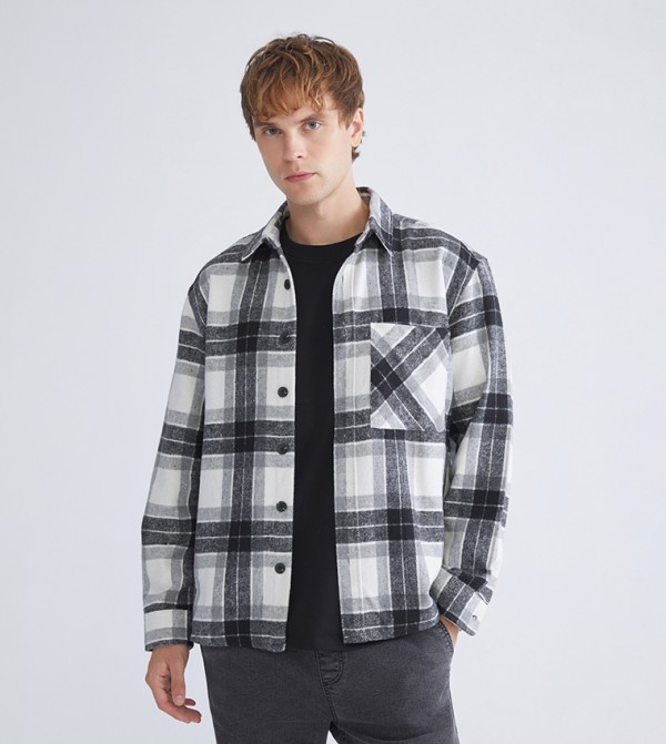 Plaid Regular Fit Long Sleeves Shirt