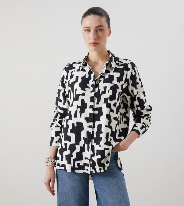 Patterned Long Sleeves Shirt