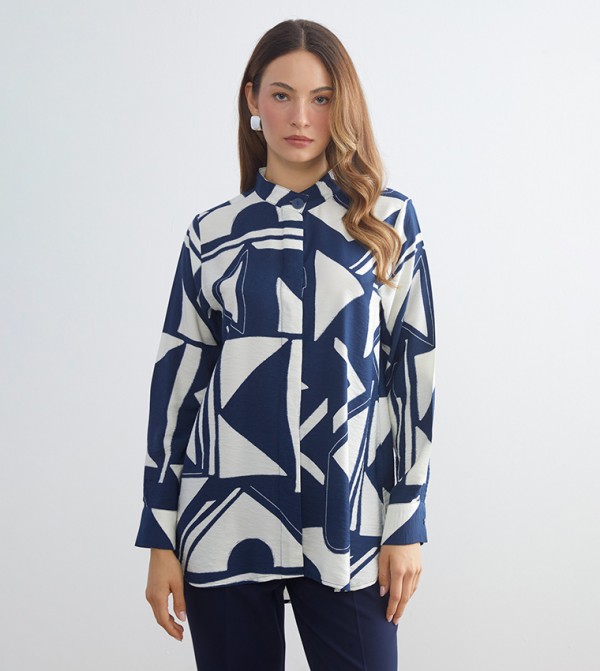 Patterned Long Sleeves Tunic