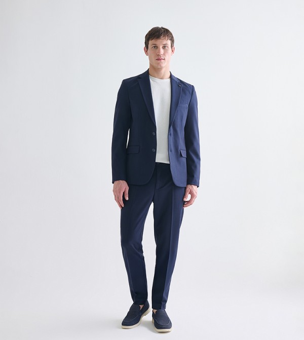 Solid Slim Fit Trousers