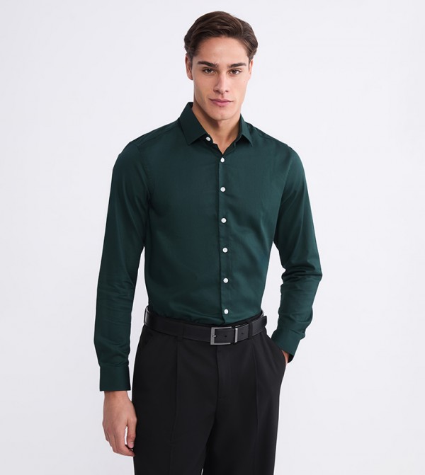 Solid Long Sleeves Formal Shirt