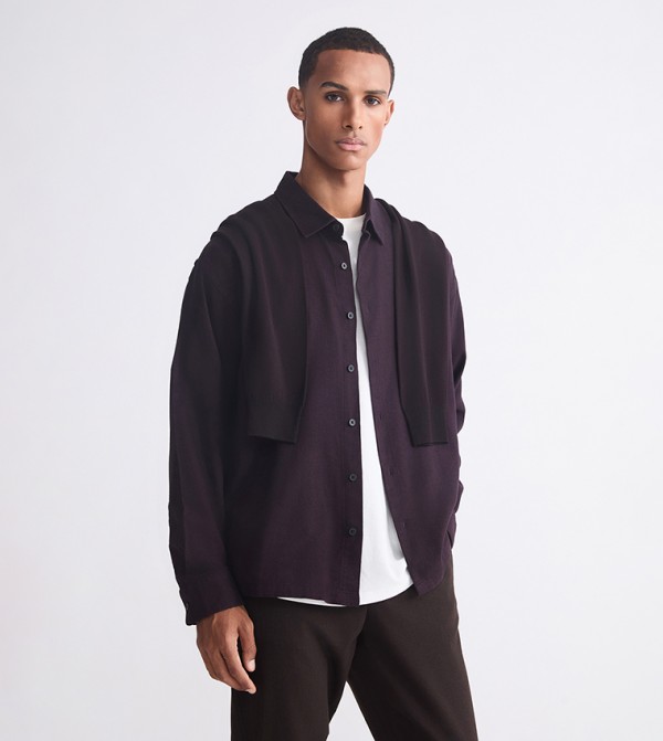 قميص غبردين كم طويل 