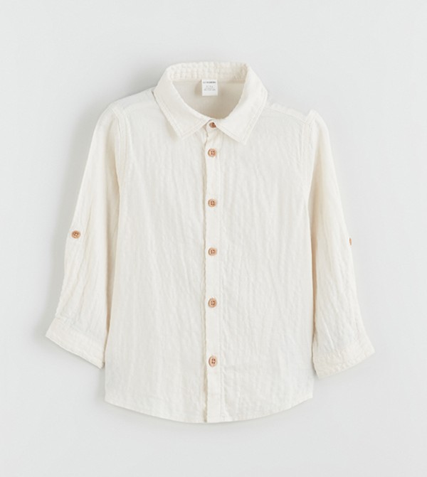 Crinkled Long Sleeves Shirt