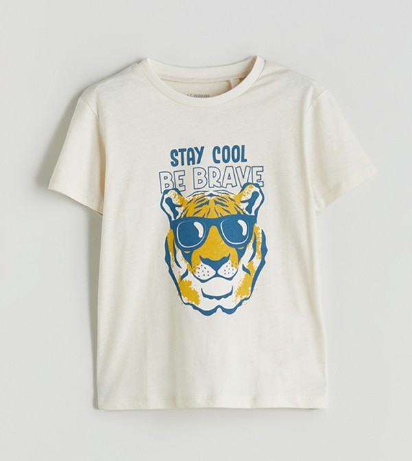 Printed Crew Neck T-Shirt