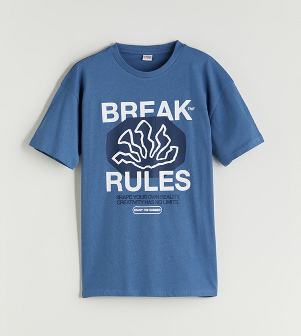 Printed Crew Neck T-Shirt