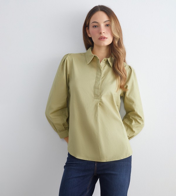 Solid Long Sleeves Shirt