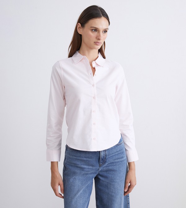 Solid Regular Fit Oxford Shirt