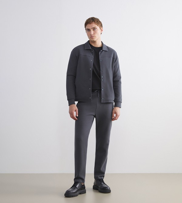 VISION Solid Long Sleeves Shacket