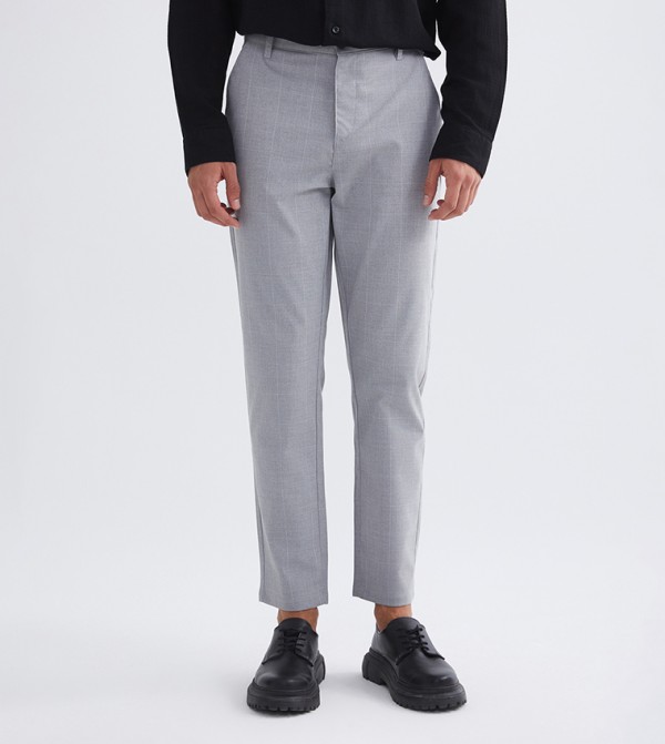Mid Rise Slim Fit Trousers
