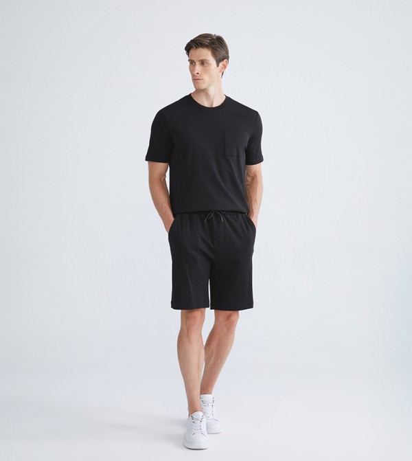 Drawstring Waist Casual Shorts