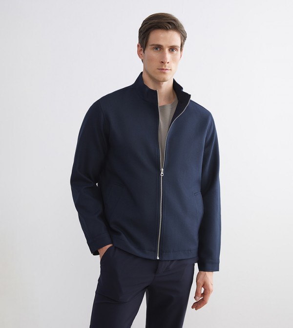 Zippered Long Sleeves Jacket