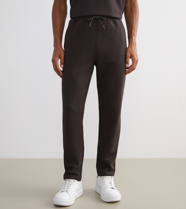 Drawstring Waist Slim Fit Pants