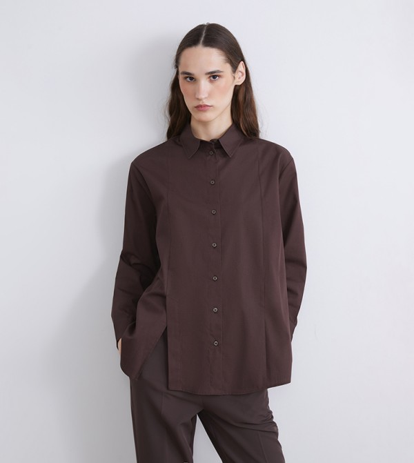 تونيك أوفرسايز بوبلين