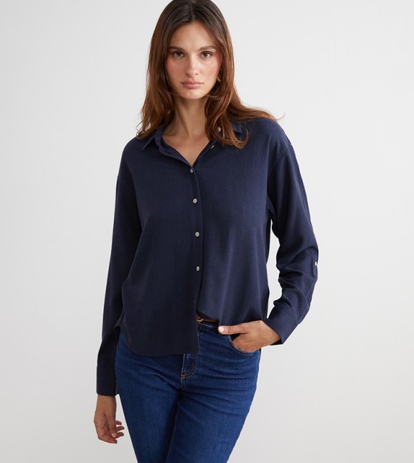Solid Long Sleeves Shirt