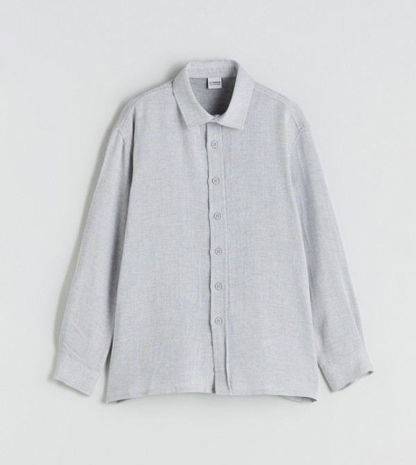 Textured Long Sleeves Shirt