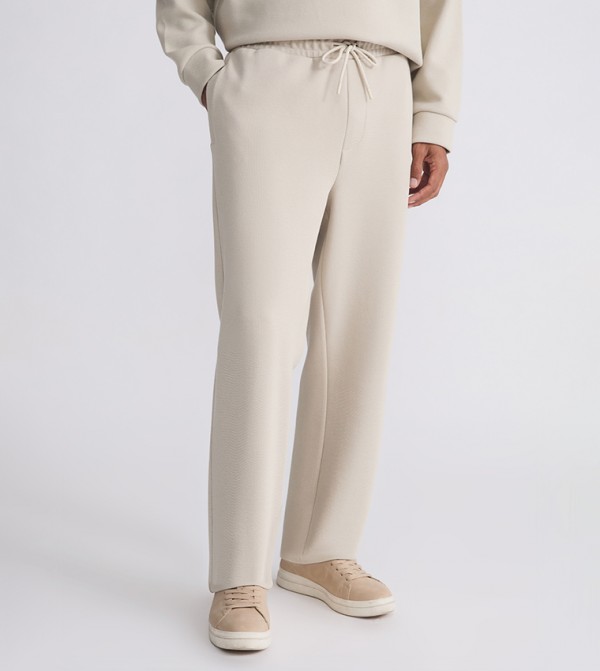Mid Rise Drawstring Waist Trousers