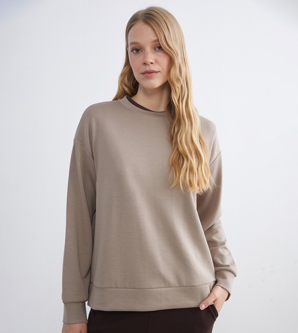 Crew Neck Oversized Sweatshirt