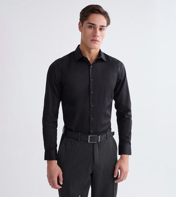 Solid Long Sleeves Formal Shirt