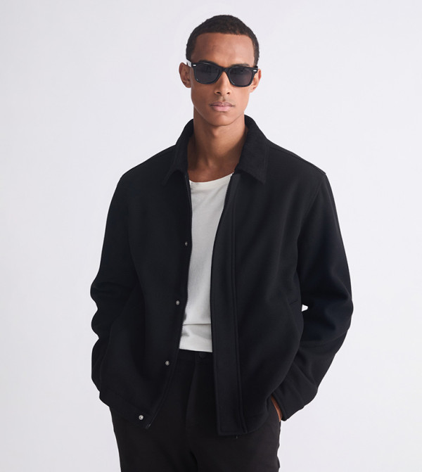 جاكيت رجالي كم طويل بقبة