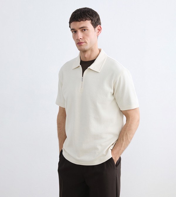 تيشيرت بولو رجالي سادة كم قصير