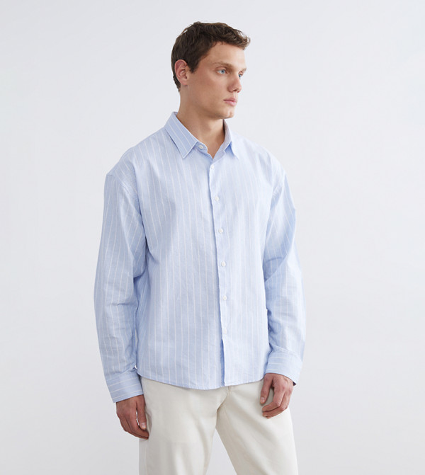 Striped Long Sleeves Relaxed Fit Shirt