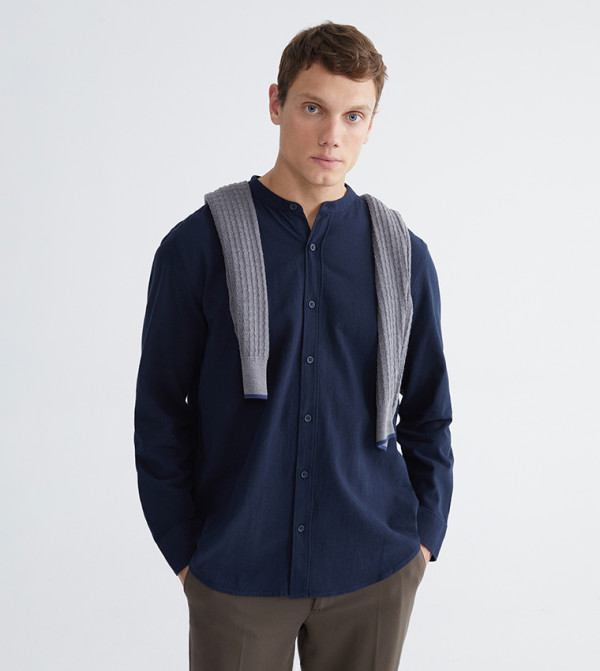 Solid Long Sleeves Regular Fit Shirt