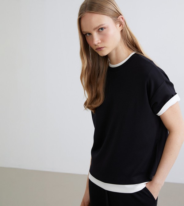 Solid Short Sleeves Oversized T-Shirt