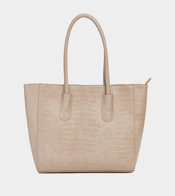 Croc Textured Tote Bag