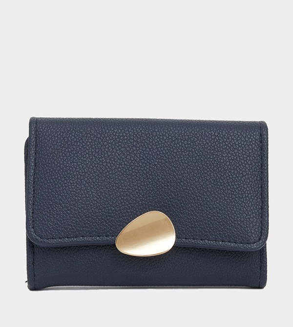 Textured Flap Wallet