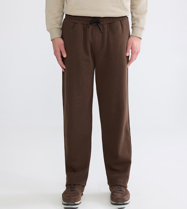 Drawstring Waist Relaxed Fit Sweatpants