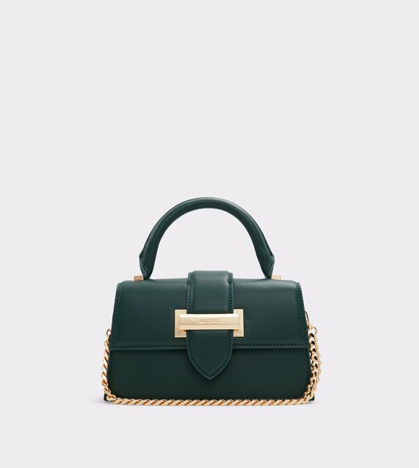 Dune Equisite Quilted Leather Clutch in Green