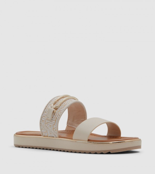 LAGOON Metal Accent Slide Sandals