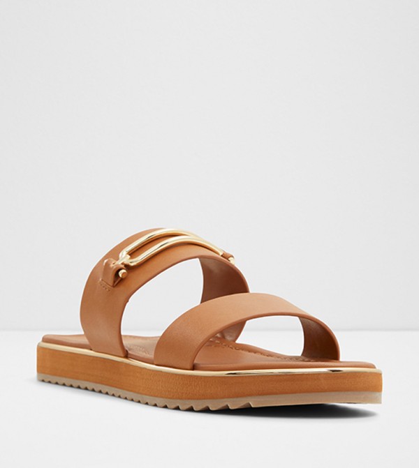 LAGOON Metal Accent Flat Sandals
