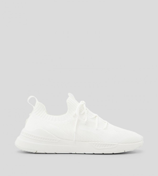 LANCER Knitted Lace Up Sneakers
